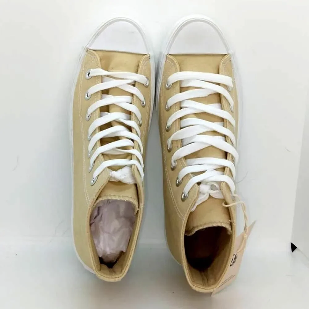 Sincerely Jules Womens New w/Tags Beige Hi-Top Platform Sneakers - Size 9.5
